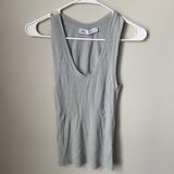 Zara Tops | Light Bluish Grey Ribbed Tank Top | Color: Gray | Size: L