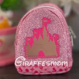 Disney Accessories | Disneyland Castle Princess Mini Backpack Keychain | Color: Pink | Size: Os