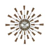 Juniper + Ivory 22 In. x 22 In. Modern Wall Clock Brown Metal - Juniper + Ivory 98433