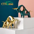 Lucky Lucky Statue for Home Decor Animal Ox Figurine Sculpture Bulls Statue Street Bull Symdocks
