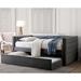 Gracewood Hollow Mokatsi Glam Tufted 2-Piece Daybed with Trundle Set