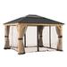 Sunjoy Universal Curtains and Mosquito Netting for 11 ft. x 13 ft. Wood Framed Gazebos
