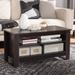 Contemporary Dark Brown Coffee Table by Baxton Studio