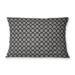 BUDDING CHARCOAL Indoor|Outdoor Lumbar Pillow By Kavka Designs