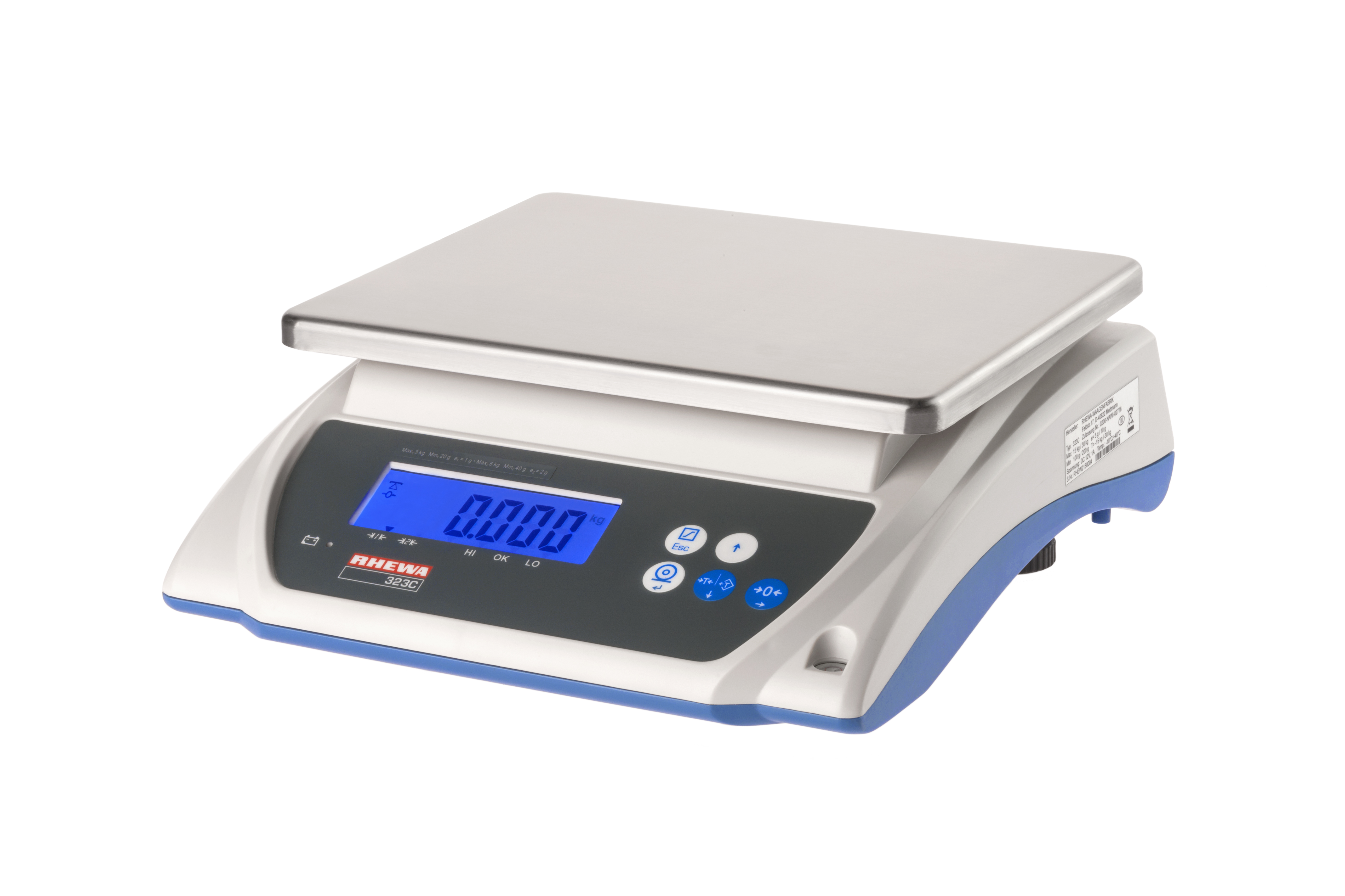 RHEWA Tischwaage 323C/30 kg mit 2-Bereich EG-eichfähig Klasse III Image