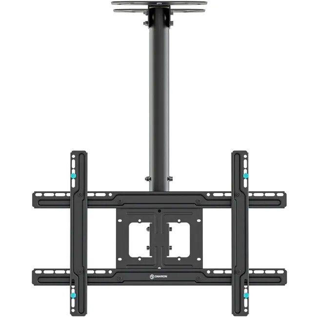 ONKRON Fernseher Deckenhalterung für 32-80 Zoll, bis 68 kg, höhenverstellbar, max VESA 600x400, schwenkbar, neigbar, Schwarz N1L-B Image