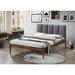 Wade Logan® Epley Tufted Platform Bed Wood & /Upholstered/Polyester in Gray | 62.2 W x 85.24 D in | Wayfair 9A2B8758F60340F29C83EDA4984B4B1A