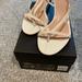 J. Crew Shoes | Brand New Jcrew Sling Back Sandal In Ivory/Black 9 | Color: Black/Cream | Size: 9