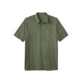 Men's Big & Tall Heavyweight Jersey Polo Shirt by KingSize in Heather Moss (Size XL)