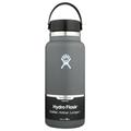 HYDRO FLASK - Water Bottle 946 ml (32 oz) - Vacuum Insulated Stainless Steel Water Bottle Flask with Leak Proof Flex Cap with Strap - BPA-Free - Wide Mouth - Stone