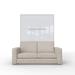 INVENTO Vertical Wall Bed with mattress 55.1" x 78.7" and a Sofa