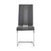 Grey PU/Fabric Dining Chair - N/A