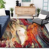 Green/Red 0.51 in Indoor Area Rug - 17 Stories Dowlen Abstract Area Rug | 0.51 D in | Wayfair F67948E668D042D1AC3367F6B5AD829F