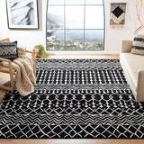 Black/White 120 x 0.39 in Indoor Area Rug - Foundry Select Cobos Geometric Black/Ivory Area Rug | 120 W x 0.39 D in | Wayfair