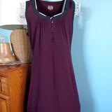 Converse Dresses | Converse One Star Maroon Knit Dress - Size Medium | Color: Black/Red | Size: M