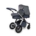 Ickle Bubba Stomp V4 2-in-1 Plus Carrycot and Pushchair - Chrome/Blueberry/Blueberry