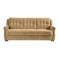 Max Winzer Sofa 3-Sitzer mit Bettfunktion Moldau Microfaser Sand