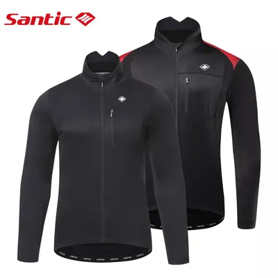 Santic – veste de cyclisme pour homme manteau coupe-vent pour vtt garde au chaud respirant