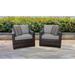 Kathy Ireland River Brook 2 Piece Outdoor Wicker Patio Furniture Set