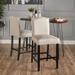 Darren Contemporary Upholstered Counter Stools with Nailhead Trim (Set of 2) by Christopher Knight Home
