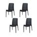 Rue Resin Stackable All-Weather Patio Dining Chairs, Set of 4