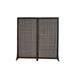 36" W x 72" H Solid Wood Privacy Screen Room Divider With Wood Stand - Set of 2pc