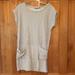 Athleta Dresses | Athleta Striped Tee Dress With Pockets, S | Color: Gray | Size: S