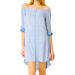 Anthropologie Dresses | Anthropologie Cloth & Stone Off The Shoulder Dress | Color: Blue/White | Size: M