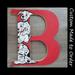 Disney Accents | Hand Painted 101 Dalmatians Letter Art Puppies | Color: Red/White | Size: Os