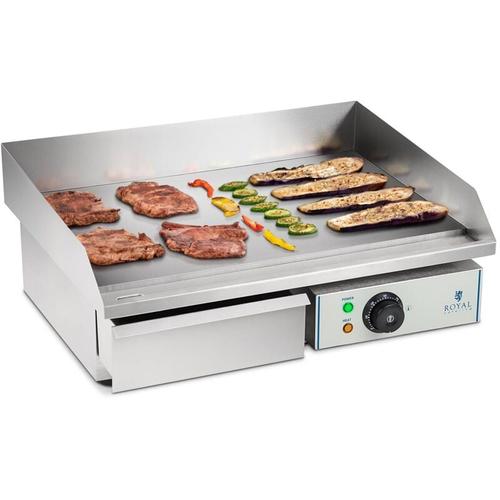 Elektro Grillplatte Bratplatte Elektrogrill Griddleplatte Bräter Griddle Gastro – Dunkelgrau, Grau,