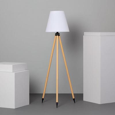 LED-Stehlampe Außen Metall rgb Solar mit wiederaufladbarem USB-Akku Kefre Sandgelb Image