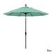 California Umbrella 9' Rd. Aluminum Patio Umbrella, Deluxe Crank Lift with Collar Tilt, Bronze Frame Finish, Sunbrella Fabric