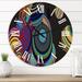 Designart '3D Illustration of Multicolored Spheres I' Modern wall clock