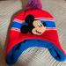 Disney Accessories | Mickey Mouse Beanie | Color: Blue/Red | Size: Os