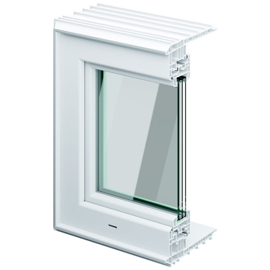 ACO Therm 3.0 Leibungskellerfenster einbruchhemmend mit 3-fach WSG, Anschlag links, 100x62,5 cm,20 cm Image