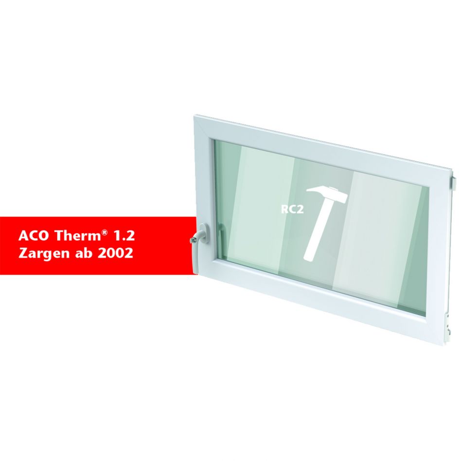 ACO Therm 1.2 Fenstereinsatz Dreh/Kipp einbruchhemmend mit 2-fach WSG VSG, Anschlag links, 75x50 cm Image