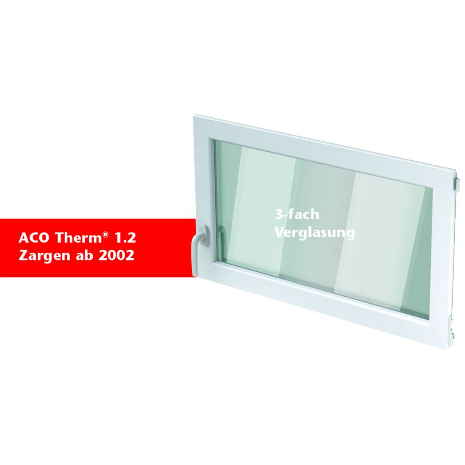 ACO Therm 1.2 Fenstereinsatz Dreh/Kipp Hochwasserdicht mit 2-fach WSG VSG, Anschlag links, 100x75 cm Image