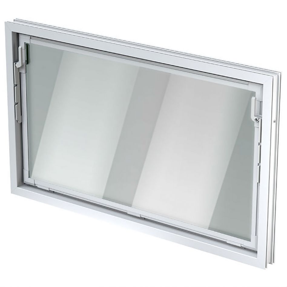 ACO Nebenraumfenster Kippfenster Einfachglas ESG, Einfachglas Isolierglas, 100x60 cm Image