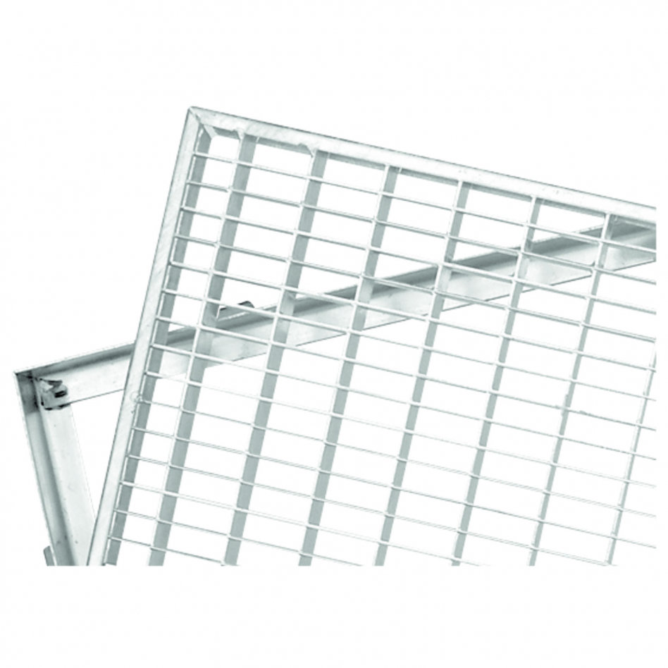 ACO Self Gitterrost mit Zarge als Schuhabstreifer Outdoor Stahl verzinkt, Masche 30/10, 70x40 cm Image