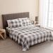Linery & Co. 100% Turkish Cotton Double-Brushed Printed Flannel Bed Sheet Set