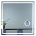 Miseno 40" x 40" Square Frameless Mirror with LED Lighting, IR Sensor,