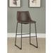 Coaster Furniture Michelle Armless Stools Two-Tone Brown and Black (Set Of 2)