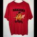 Disney Shirts | Disney Lion King Xl Hakuna Matata T-Shirt Red | Color: Red | Size: Xl