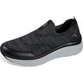 Skechers Herren D'lux Walker Quick Upgrade Slipper, Schwarz/Weiß, 45 EU