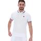 Fila Mens Tipped Prime Polo - White/Peacoat Blue/High Risk Red - L