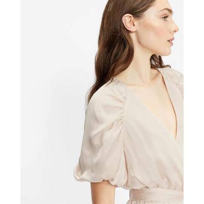 Ted Baker Puff Sleeve Faux Wrap ...