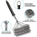 Brosse de Barbecue en acier inoxydable accessoire de BBQ brosse de Barbecue poils de fil en acier