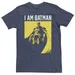 "Big & Tall DC Comics Batman ""I Am Batman"" Yellow Hue Poster Tee, Men's, Size: 3XL, Med Blue"