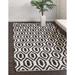 Black/White 61 x 0.38 in Area Rug - Union Rustic Drennan Geometric Handmade Flatweave Jute Area Rug Jute & Sisal | 61 W x 0.38 D in | Wayfair