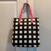 Kate Spade Bags | Kate Spade Checkered Tote Bag | Color: Black/White | Size: Os
